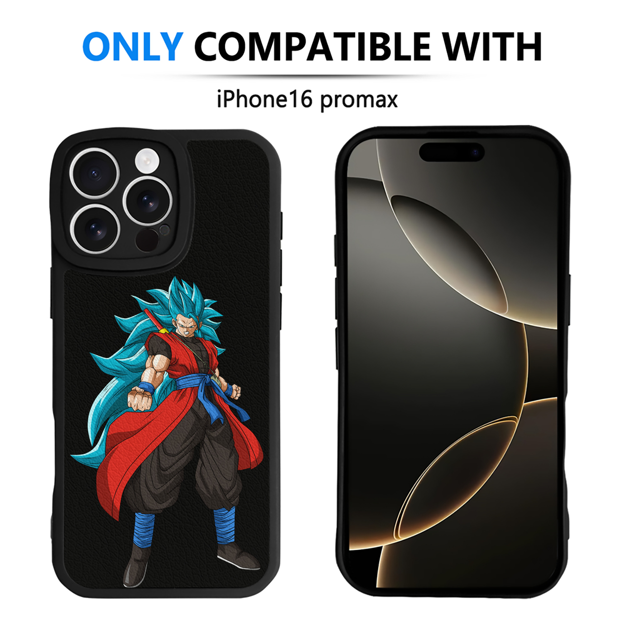 （画像用） ドラゴンボール ベジット DRAGON BALL Vegetto 【iPhone 16シリーズ対応】シリコンスマホケース（レザー調） 材質：シリコン
